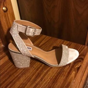 Steve Madden silver high heels